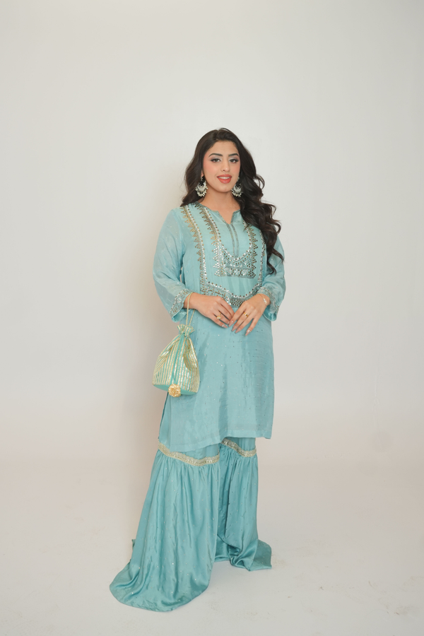Riwaayat Silk Gharara Suit