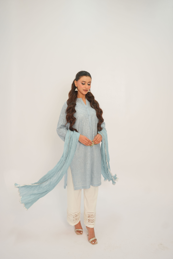 Lunar Blue Kurta