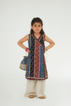Anarkali Ajrak Dress