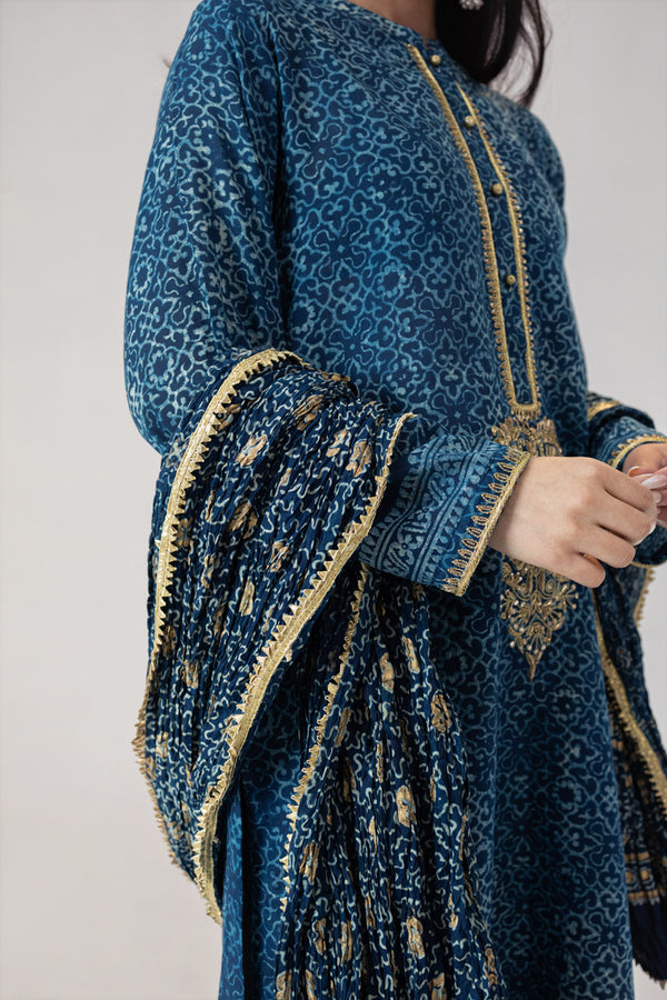 Ajrak Gotta Dupatta
