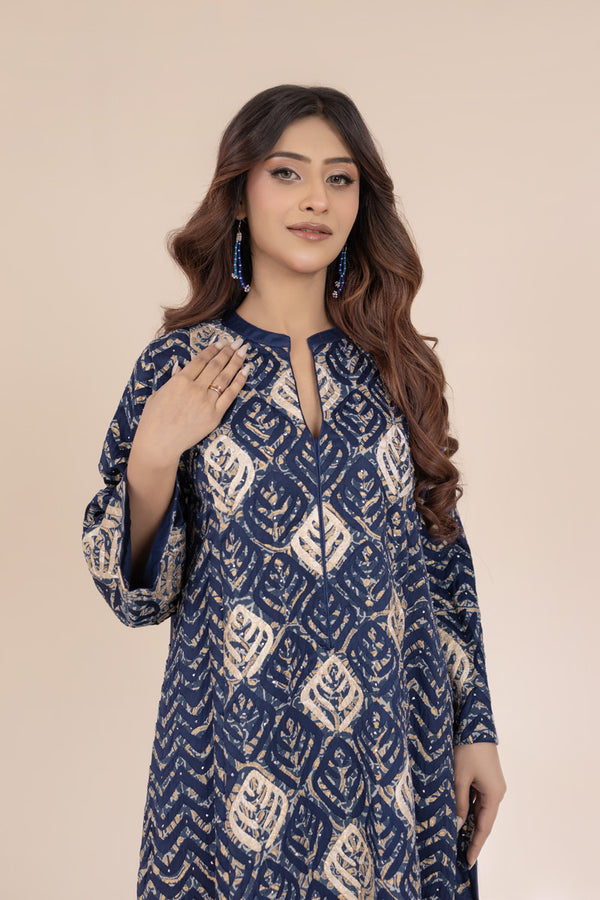Ajrak Ralli Silk Dress