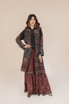 Ajrak Ralli Silk Gown