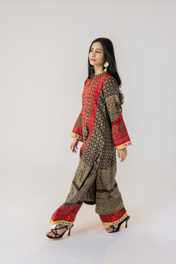 Ajrak Ralli Shalwar