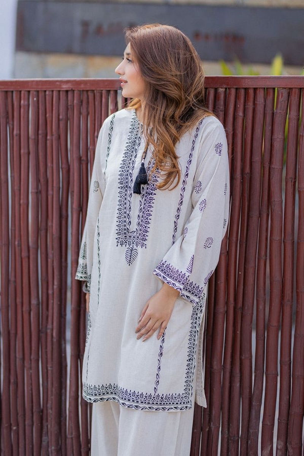 BLOCK PRINT KURTA SHALWAR