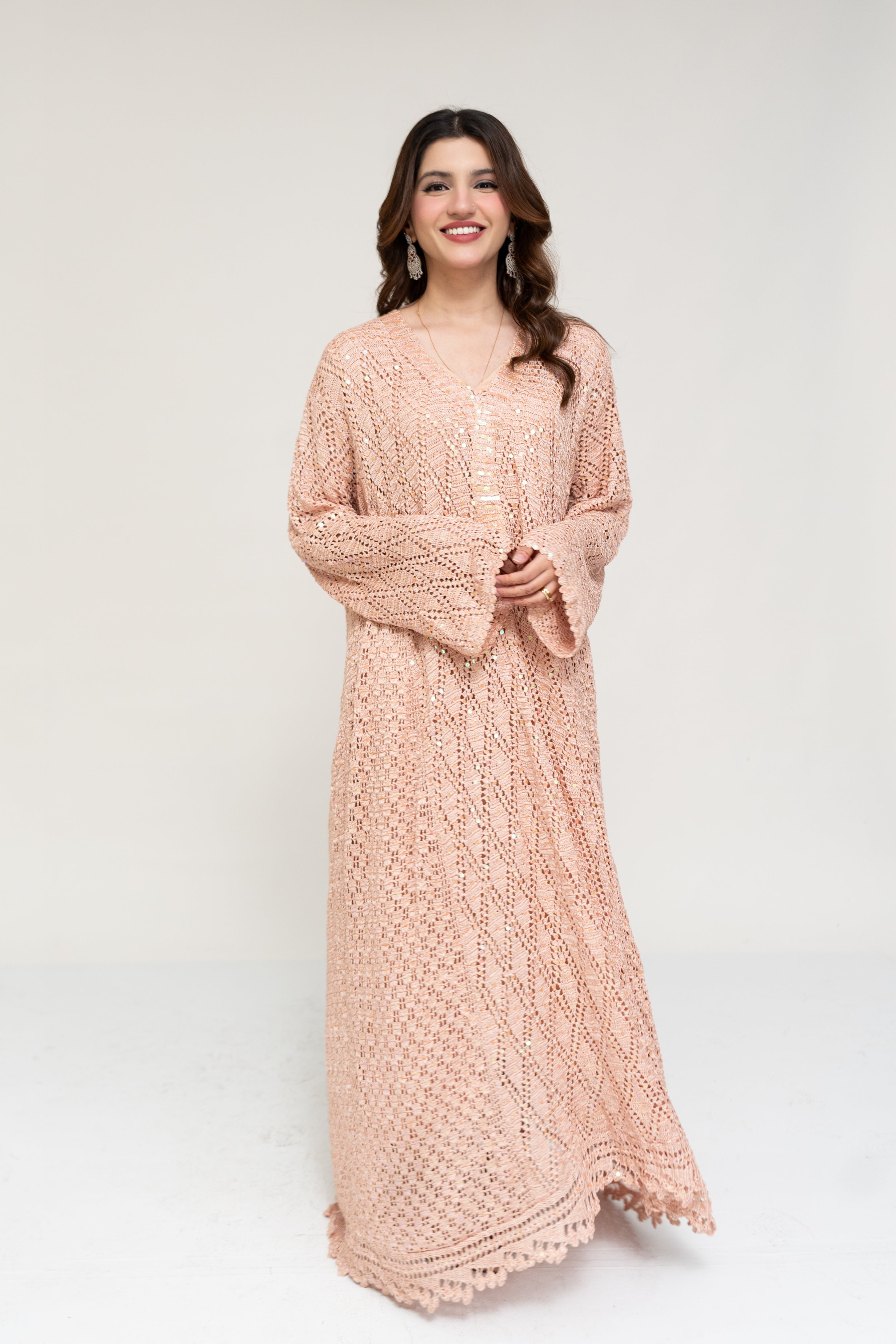 BLUSH CROCHET DRESS – Behbud Crafts