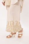 Beige Rhythm Block Print Dress