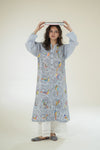 Cerulean Garden Kantha Kurta
