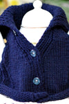 Collar Tea Cosy - Navy Blue