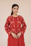 Crimson Sindhi Embroidered Kurta