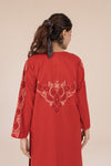 Crimson Sindhi Embroidered Kurta