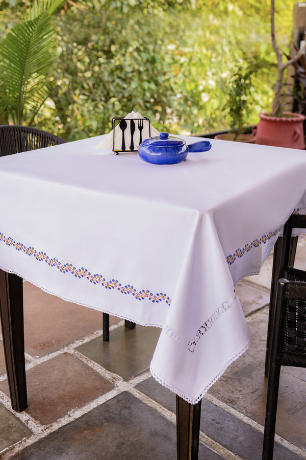 Cross-Stitch Table Cover