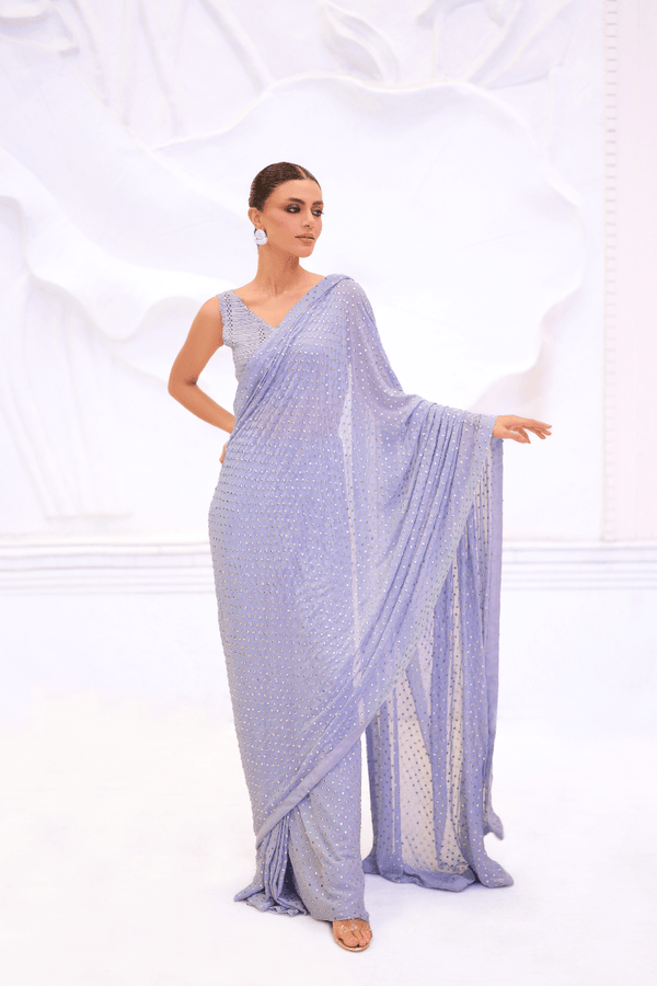 Ethereal Lilac Saree