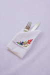 Floral Hand-Embroidered Napkins