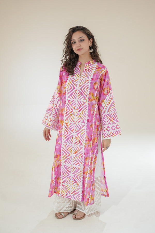 Fuchsia Sunrise Ralli Kurta