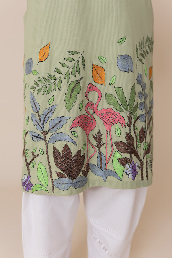 Garden Trails Kantha Kurta