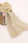 Hand Knitted Ivory Lace Baby Blanket