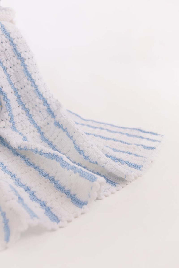 Heirloom Hand Knitted Baby Blanket
