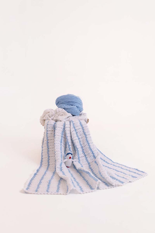 Heirloom Hand Knitted Baby Blanket