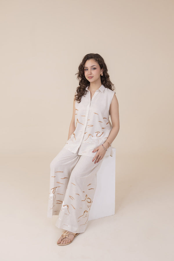 Ivory Crane Co-ord Set