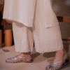 Ivory Drawn-Thread Chikankari Kurta