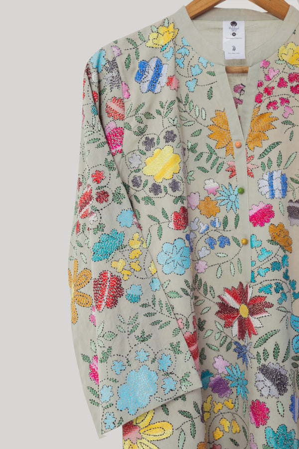 Kantha Florasl Kurta