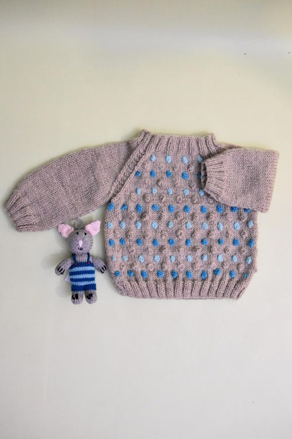 Knitting Raglan - Light Grey