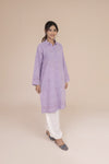 Lavender Tarkashi Hand Embroidered Kurta