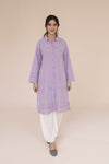 Lavender Tarkashi Hand Embroidered Kurta