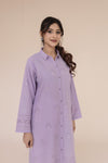 Lavender Tarkashi Hand Embroidered Kurta