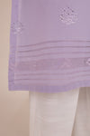 Lavender Tarkashi Hand Embroidered Kurta