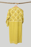 Lime Ralli Cross-Stitch Kurta