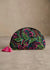 Midnight Floral Embroidered Dome Pouch