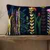 Midnight Wildflower Lumbar Cushion Cover
