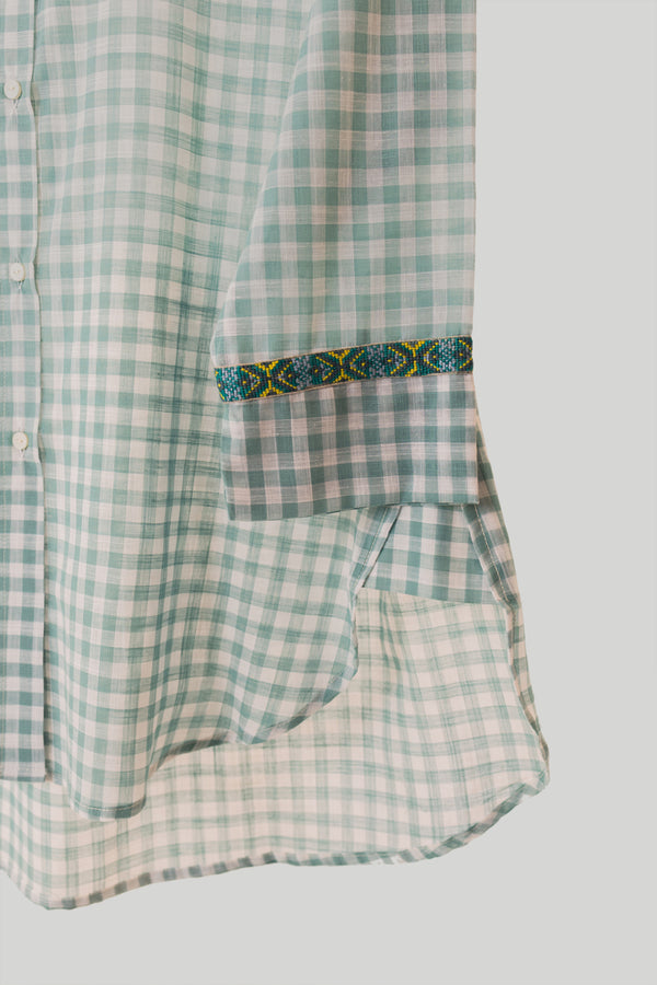 Mint Check Kurti