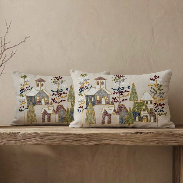 Nordic Village Lumbar Cushion Cover