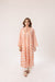 Check & Thread Orange Kurta