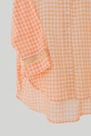 Peach Check Kurti