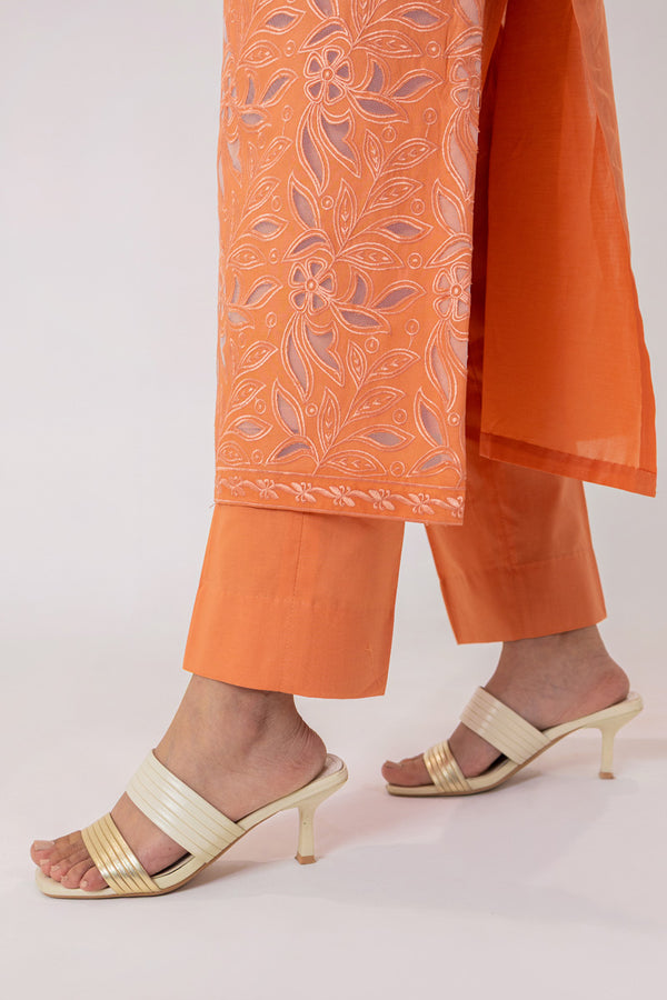 Peach Cutwork Set