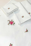 Pink Embroidered Mats Set