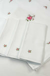 Pink Embroidered Mats Set