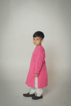 Pink Hand Tarkashi Kurta