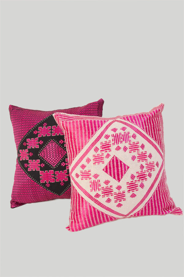 Pink Jisti Embroidered Cushion