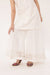 Plain White Applique Trouser