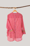 Red Check Kurti