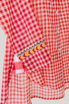 Red Check Kurti
