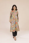 Sand Kantha Embroidered Kurta