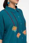 TURQUOISE DREAMWEAVE KAFTAN