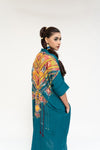 TURQUOISE DREAMWEAVE KAFTAN