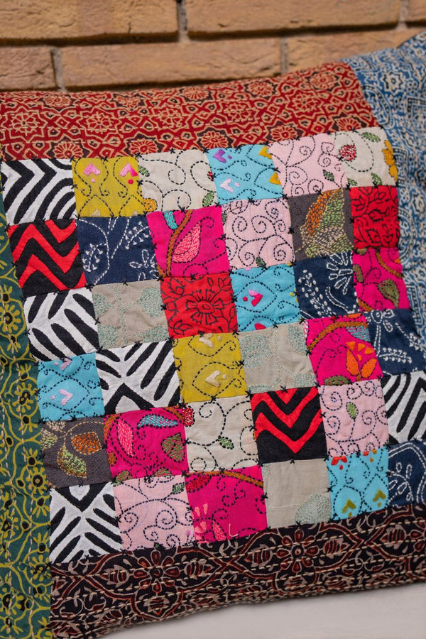Upcycled Patchwork Cushion Cover