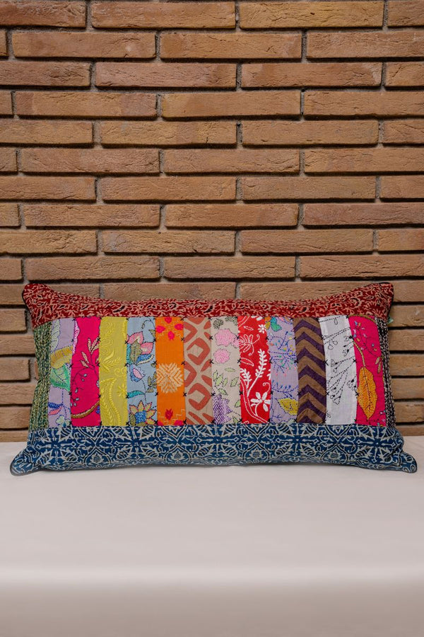 Upcycled Patchwork Pillow Cover